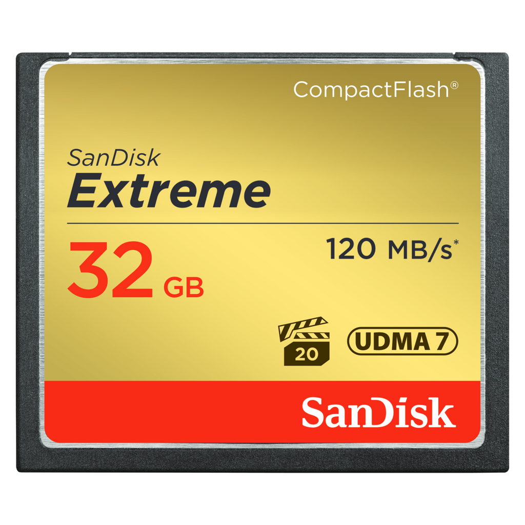 SanDisk Extreme Compact Flash Memory Card (120MB/s) (SDCFXSB)
