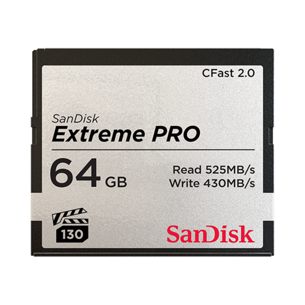 SanDisk Extreme PRO CFAST 2.0 Compact Flash Memory Card (525MB/s) (SDCFSP)