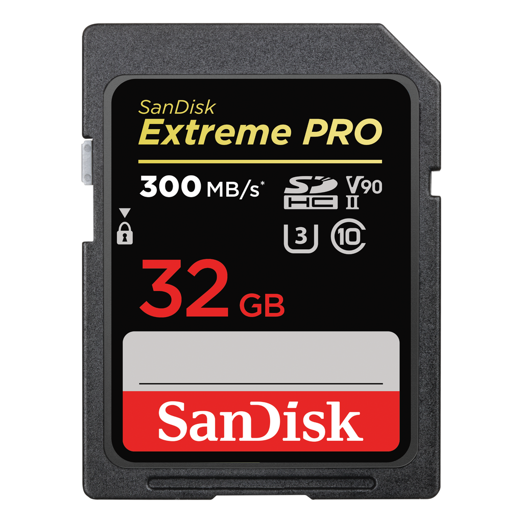 SanDisk Extreme PRO UHS-II V90 SD Memory Card (300MB/s) (SDSDXDK)