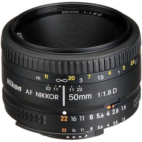 Nikon AF NIKKOR 50mm f/1.8D Lens-Camera Lenses-futuromic