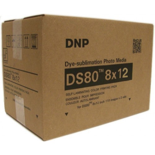 (Back order - 3-5 working days) DNP 8 x 12" Print Pack for DS80 Printer (2-Pack) 110 pcs per roll [FREE 32GB CZ50 SANDISK]-Printers-futuromic