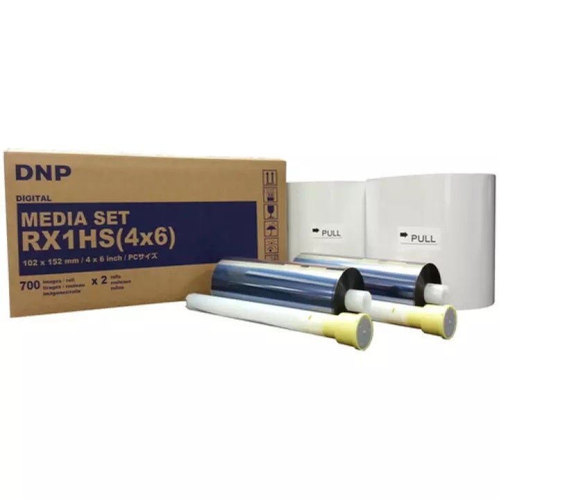 DNP 4 X 6 MEDIA SET FOR DS-RX1HS & RX1 PRINTERS (2 set/box) – 700 pcs per roll-Printers-futuromic