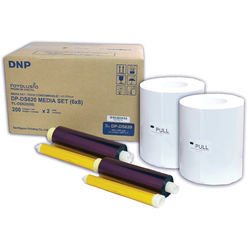 (Back order only) DNP DS-620 Dye-Sub Media 6x8 (2 set/box) – 200 pcs per roll-futuromic
