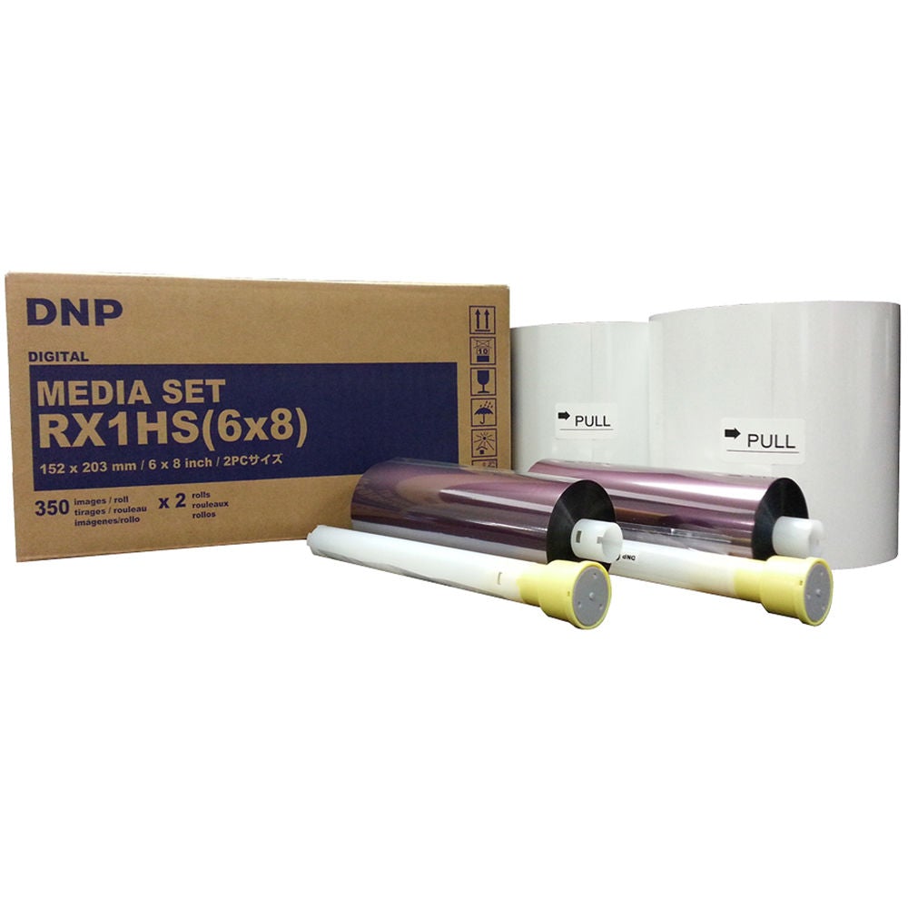DNP 6 X 8 MEDIA SET FOR DS-RX1HS & RX1 PRINTERS- (2 set/box) - 350 pcs per roll-Printers-futuromic